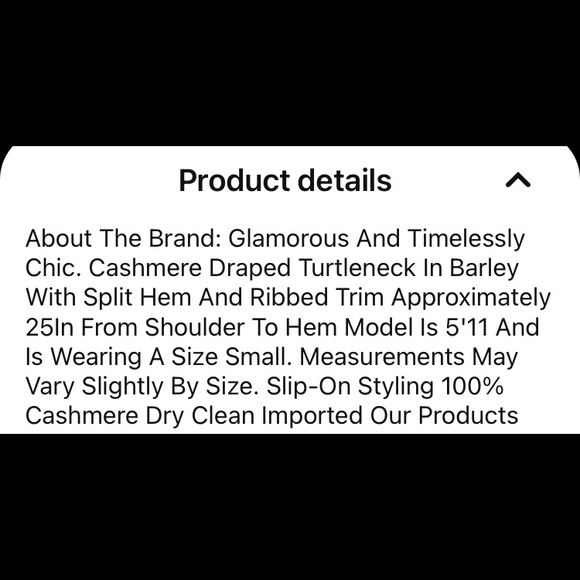 NWT MICHAEL KORS CASHMERE DRAPED TURTLENECK, Size XS - Picture 3 of 4